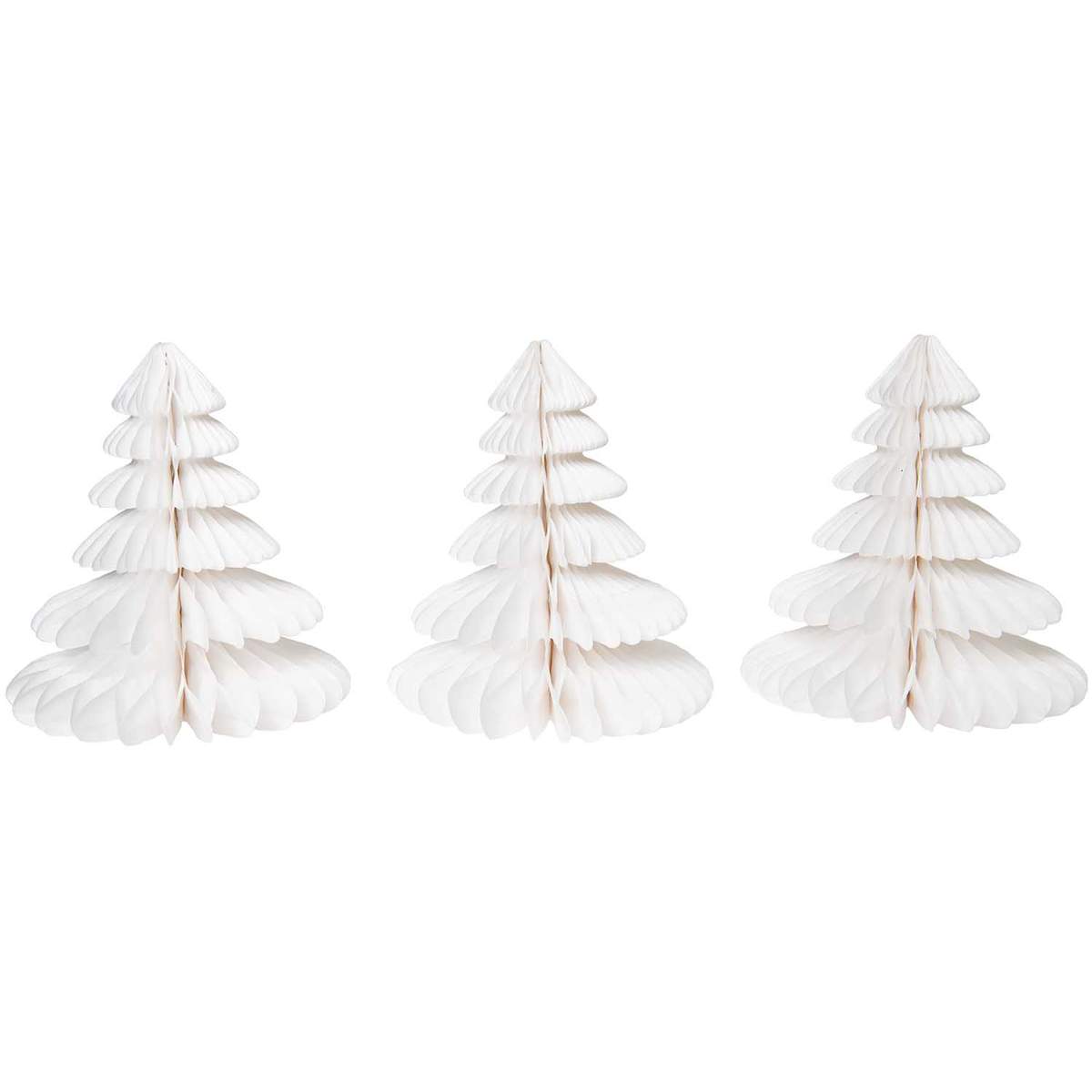 Wabenpapier Tannenbaum 'weiss'