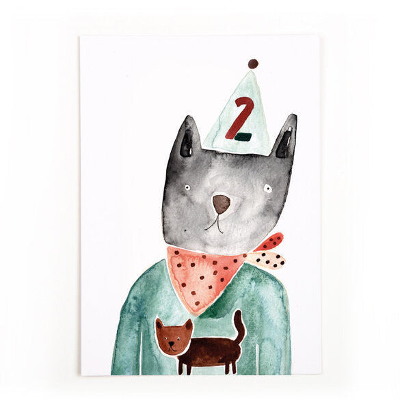 Postkarte '2' Gretas Schwester