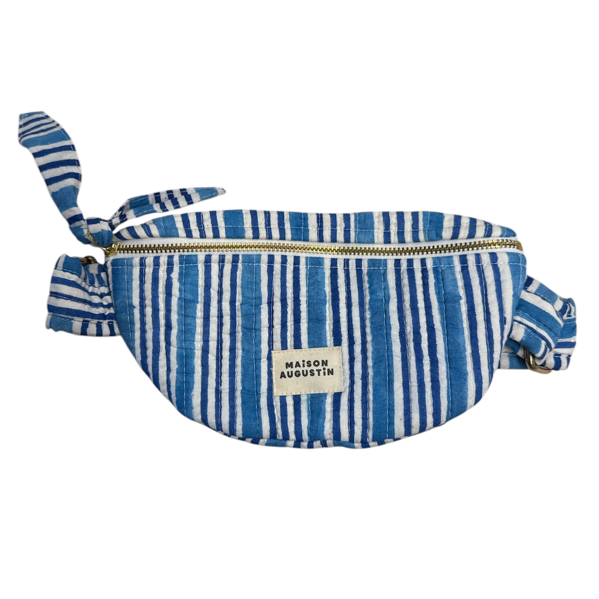 Maison Augustin -Bauchtasche Kinder Streifen Blau-