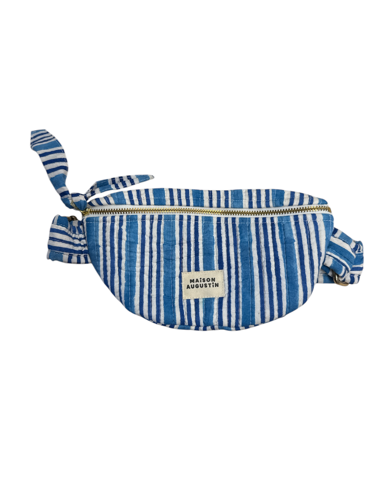 Maison Augustin Mum Stripe blaue Bauchtasche