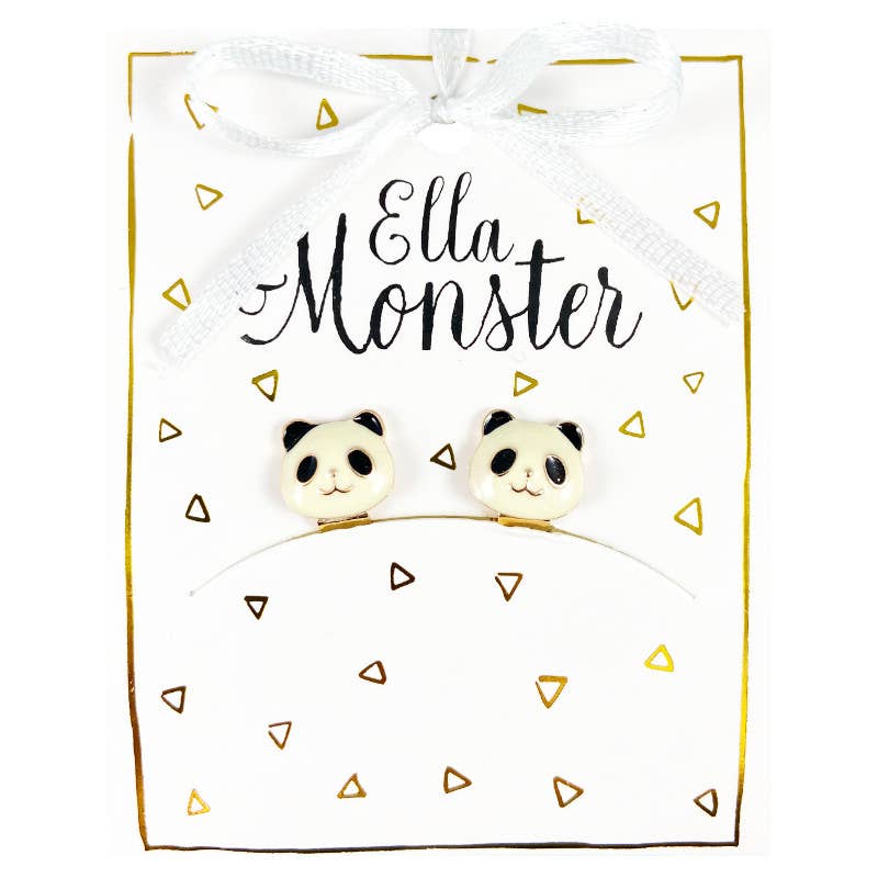 Ella & Monster Accessories - Panda Clip-On-Ohrringe