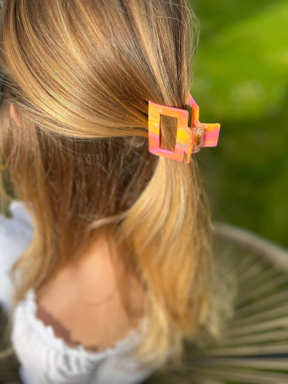 Haarspange Quadrat Sorbet