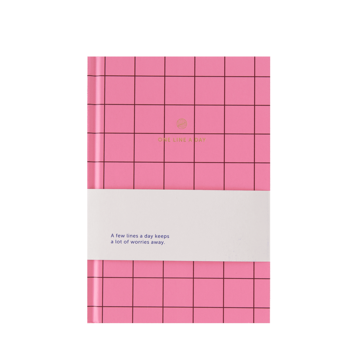 A-Journal One line a day Tagebuch - rosa grid