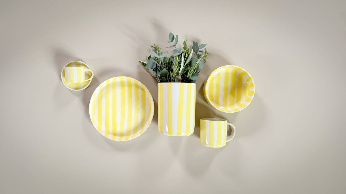 Magazin Minori Teller Stripes - spiaggia yellow