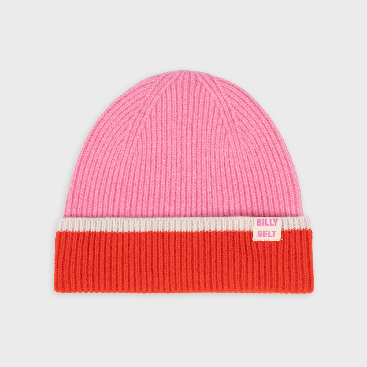 BILLYBELT - Beanie - Rosa, Rot und Beige