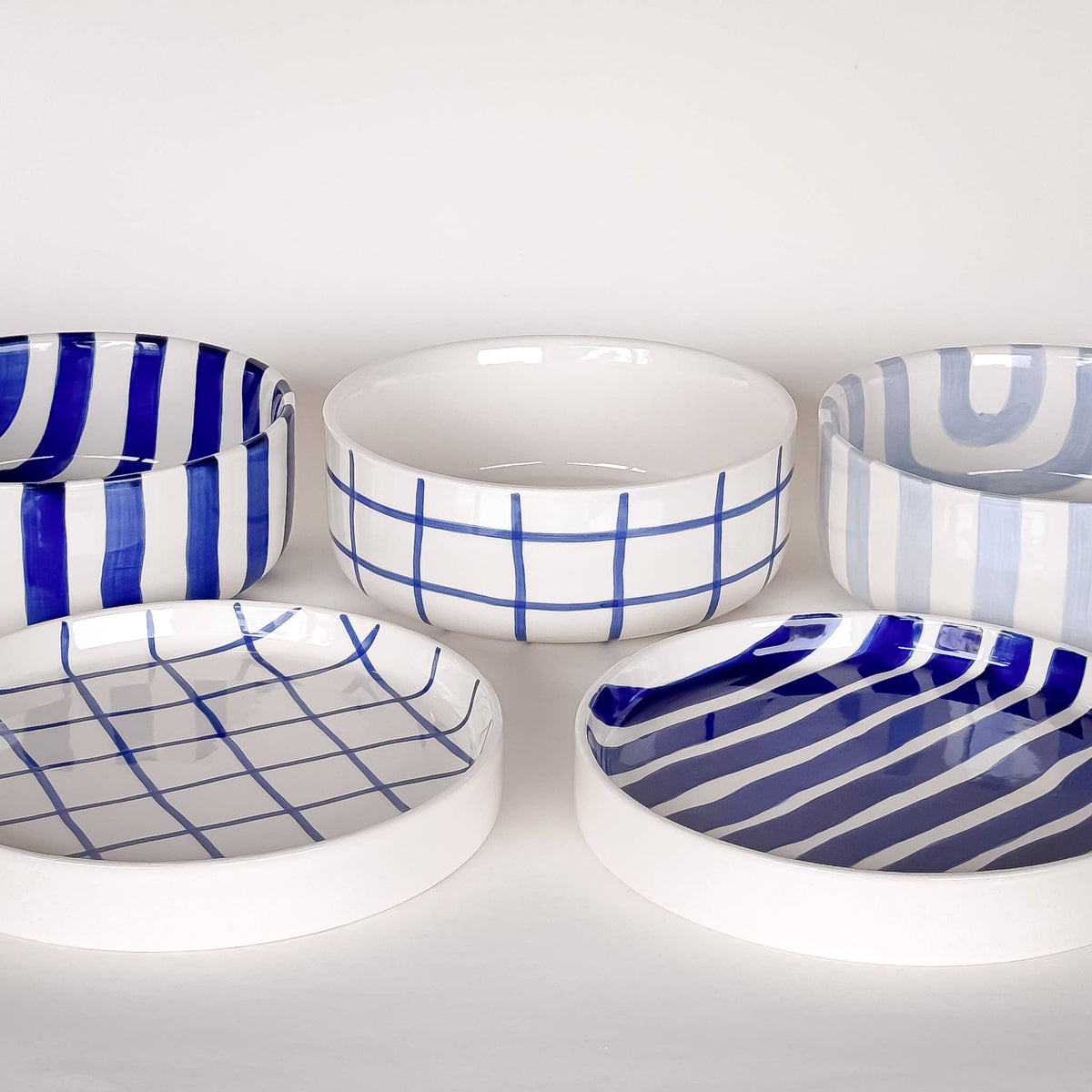 Magazin Minori Schale Grid - mare blue