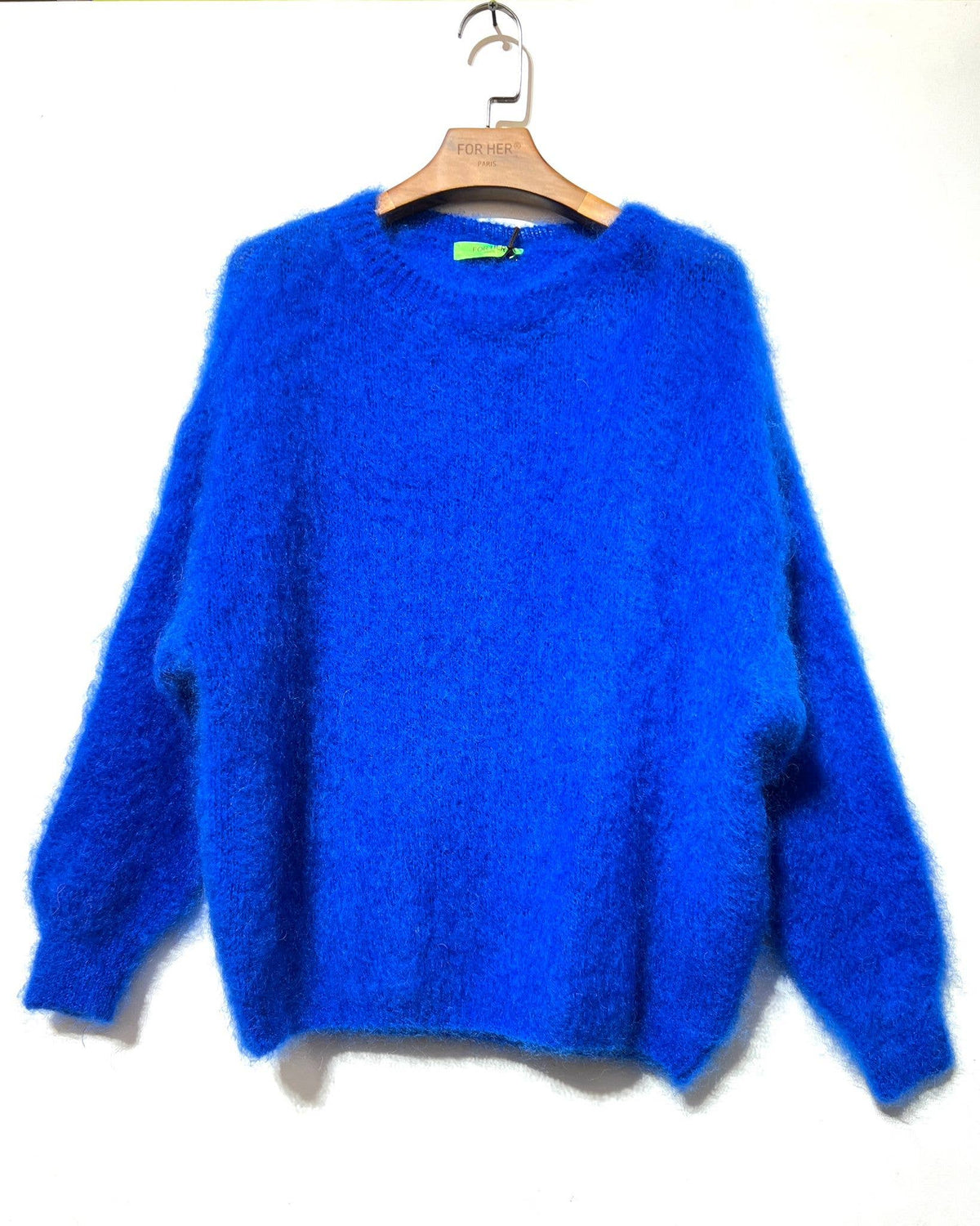 FOR HER PARIS - 80% Kidmohair Rundhals Pullover -div.Farben