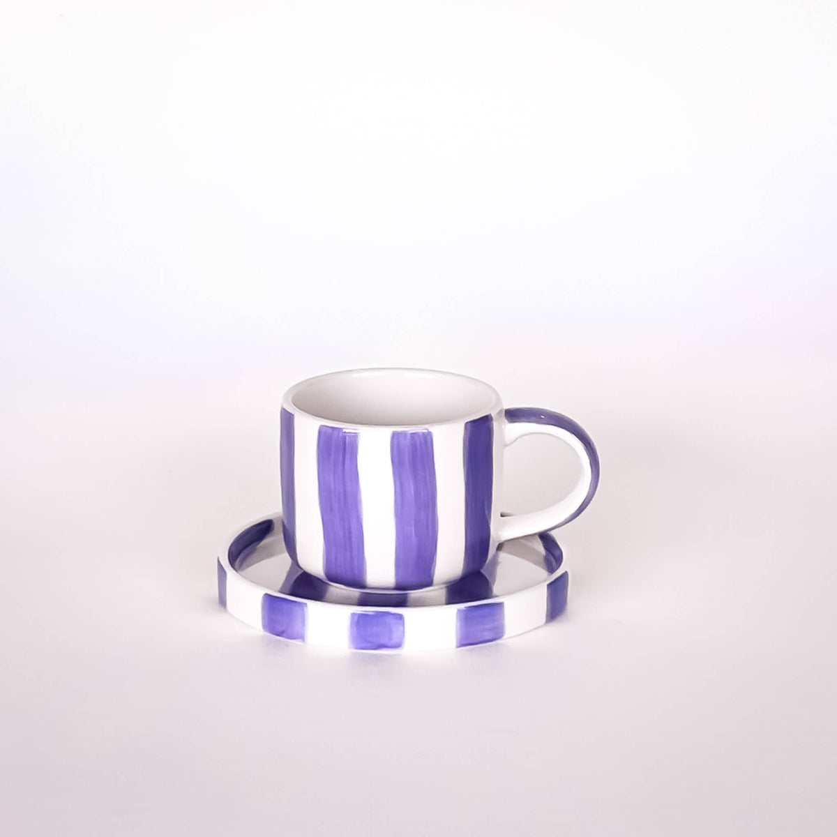 Magazin Minori Espresso Set Stripes - palazzo purple