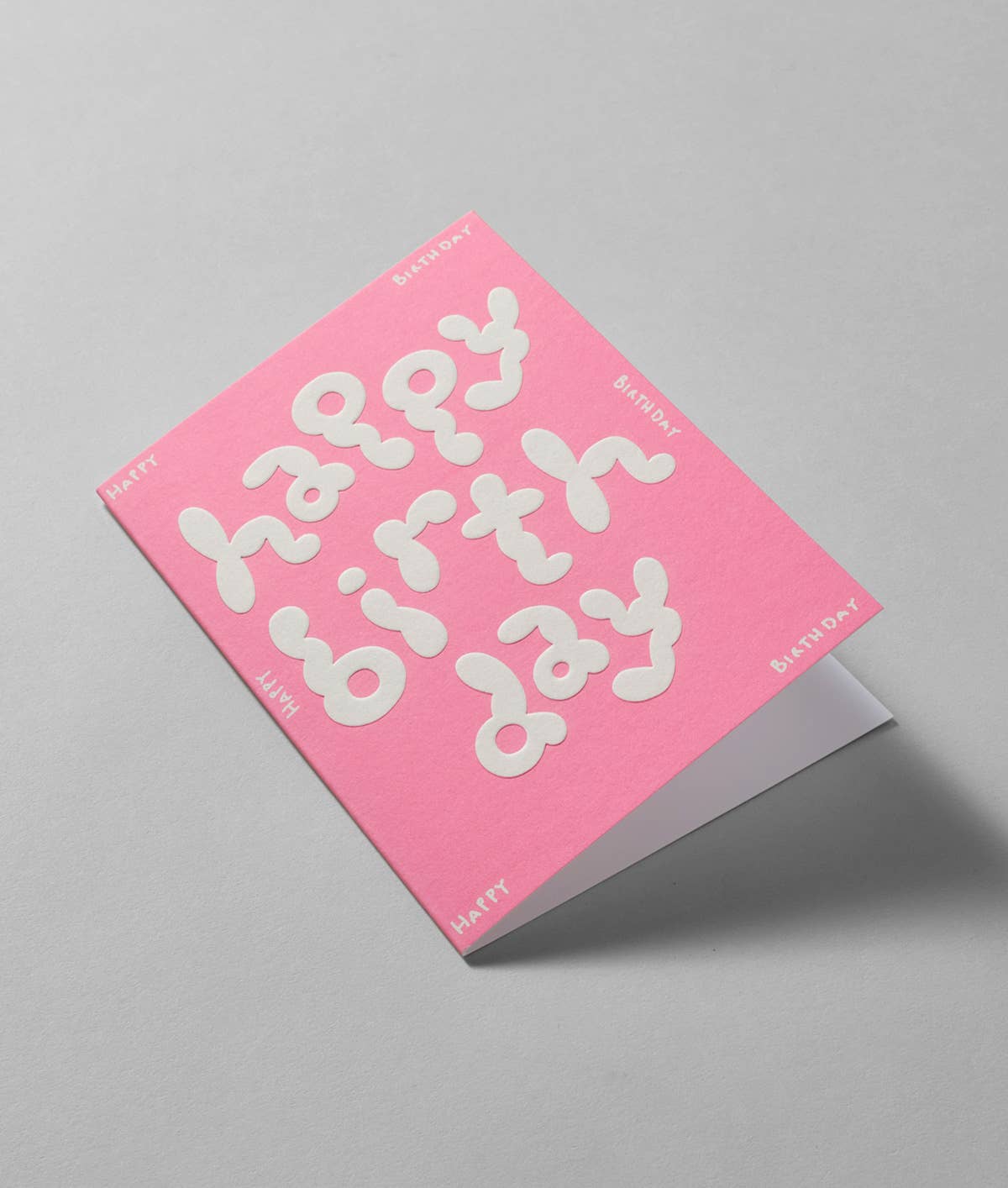 WRAP Geprägte Geburtstagskarte "Happy birthday"