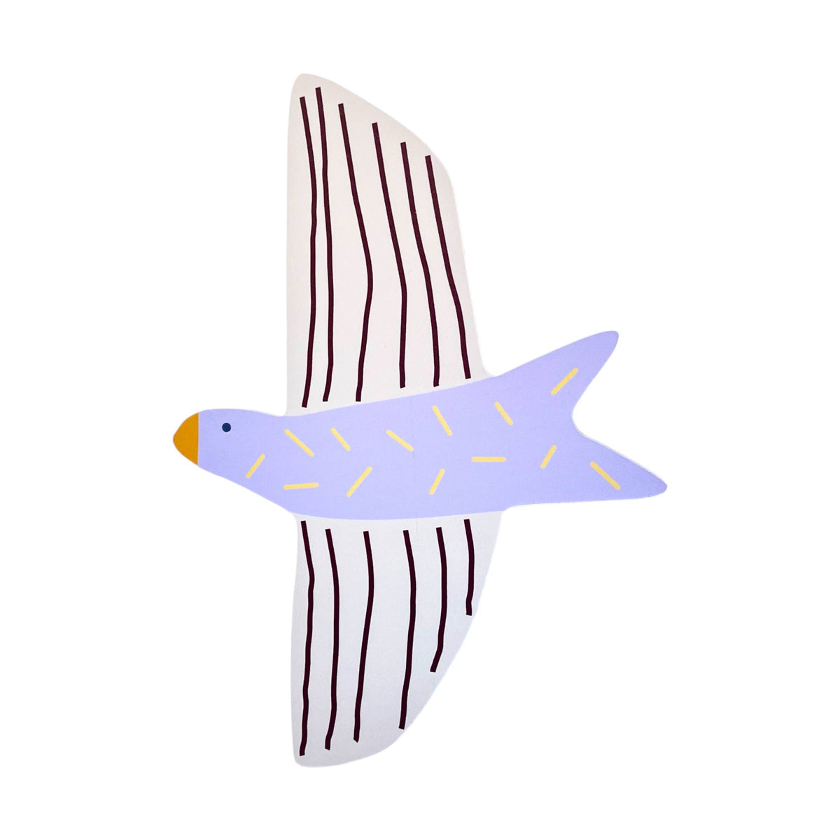 Fliegender Vogelaufhänger de lange Tafel