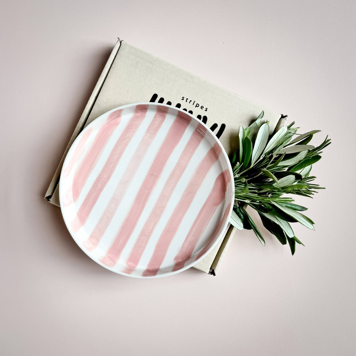 Magazin Minori Teller Stripes - incanto rose