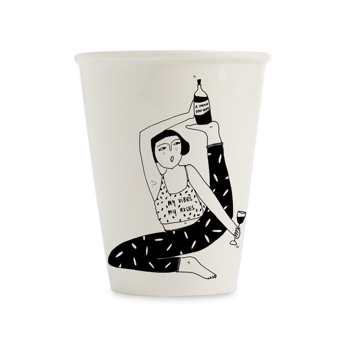 Porzellanbecher "My Vibes" Helen B.