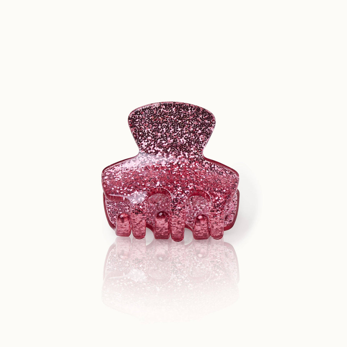 Haarklammer Klein Rose Glitzer
