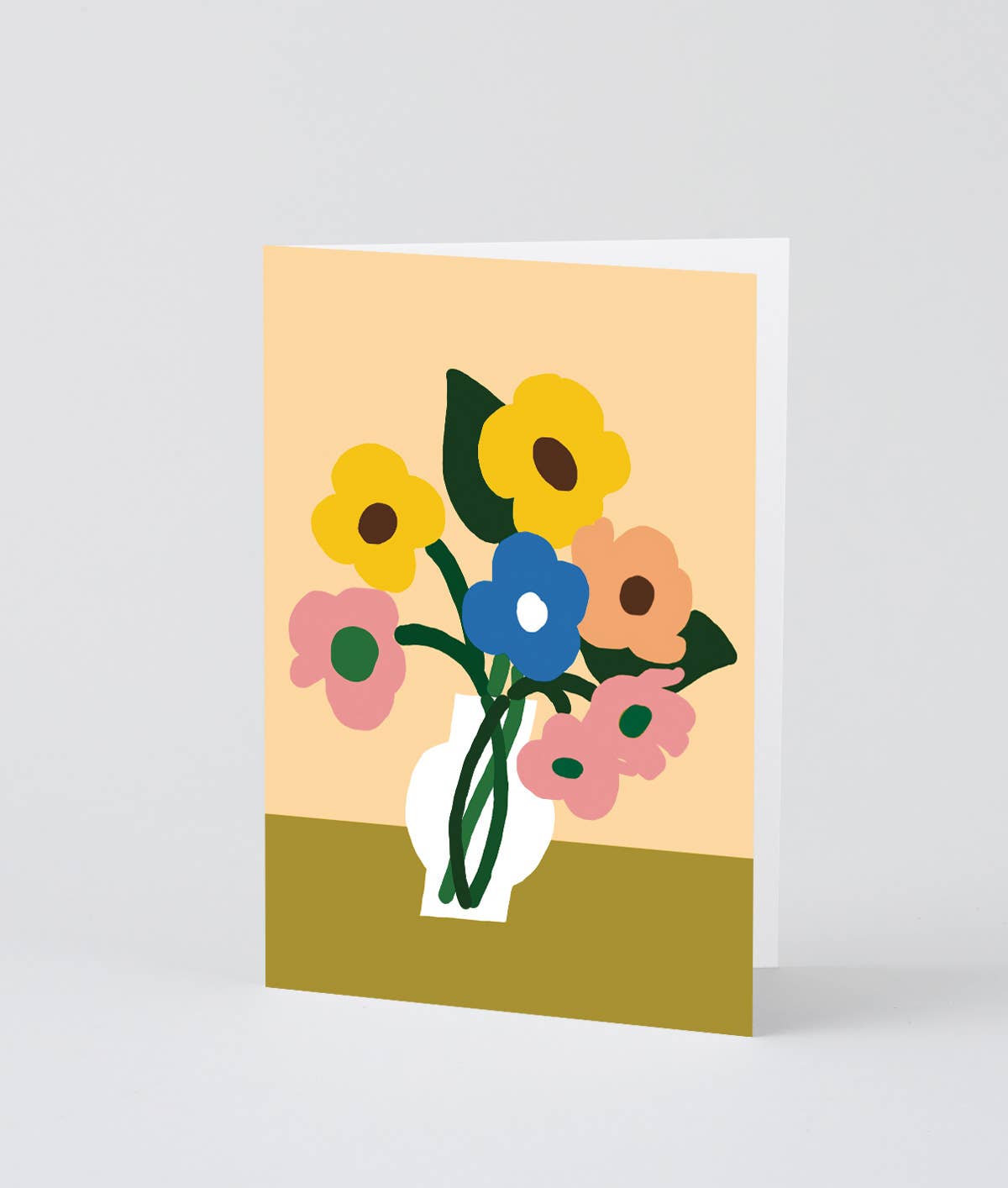 Wrap "Blumen in Vase" Grußkarte
