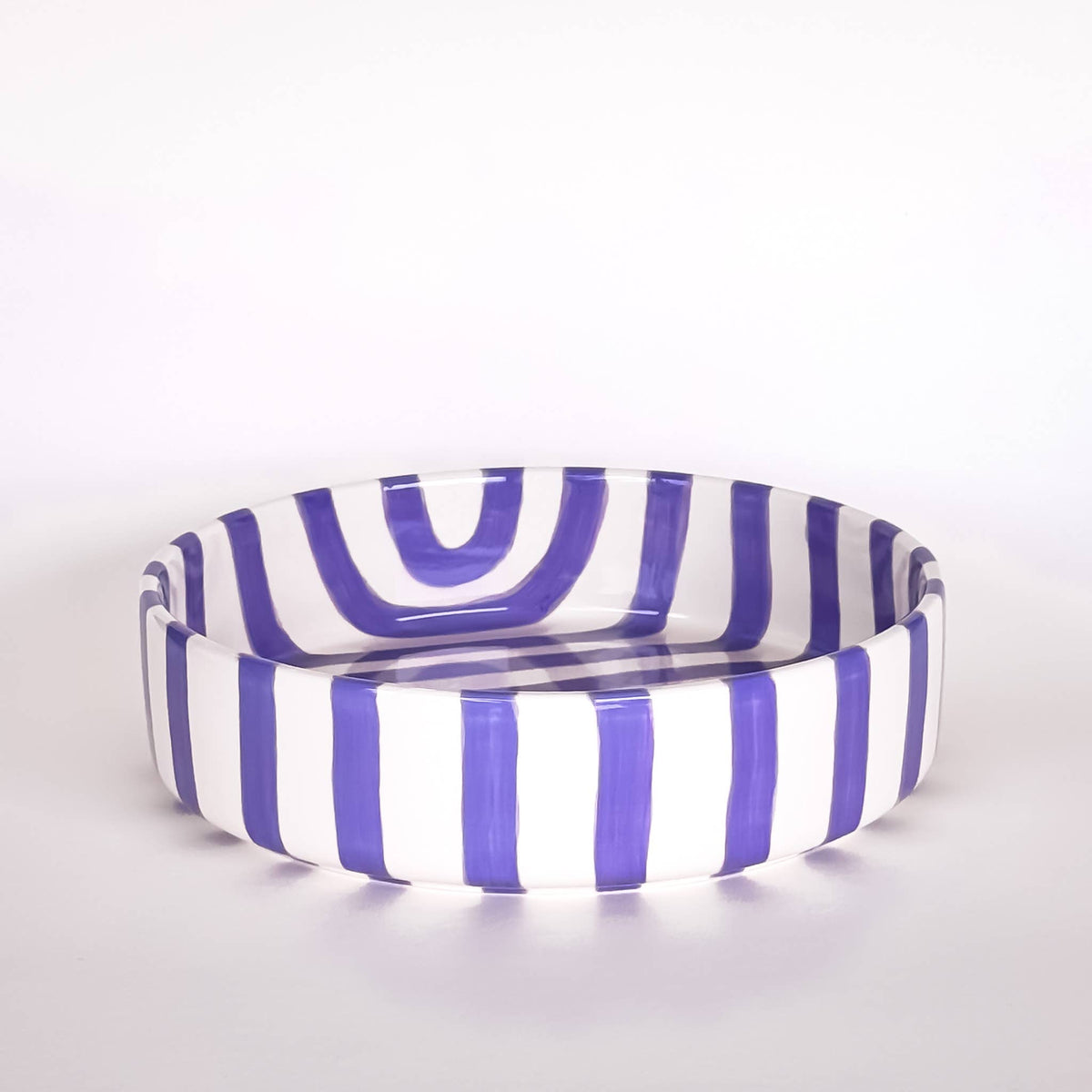 Magazin Minori Schale gross Stripes - palazzo purple