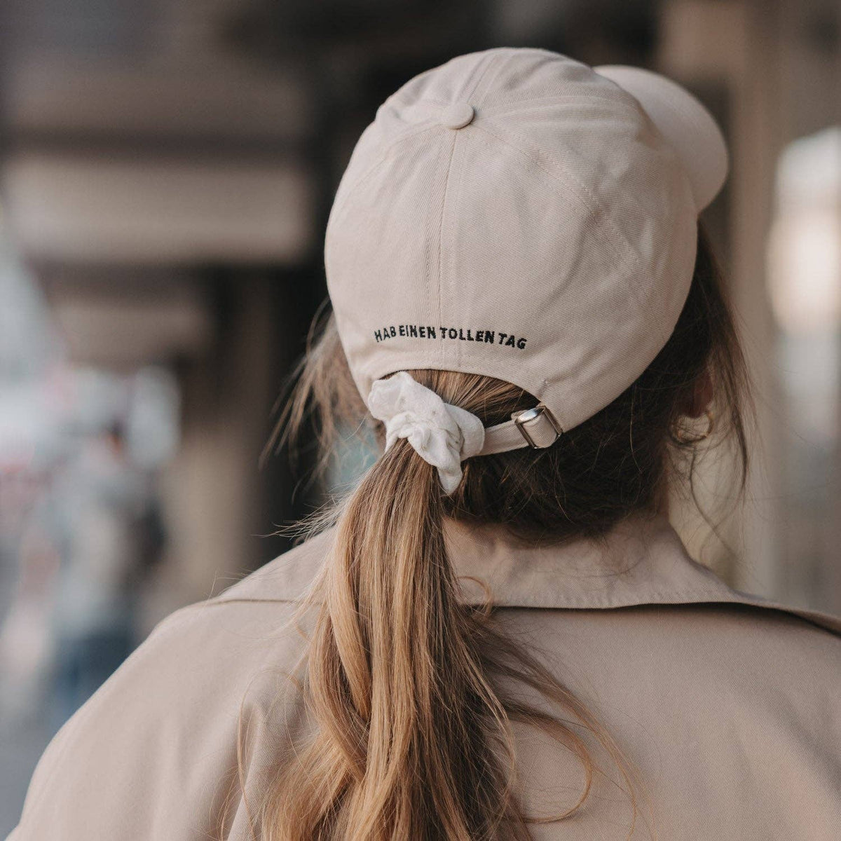 Eulenschnitt - Cap beige Herz