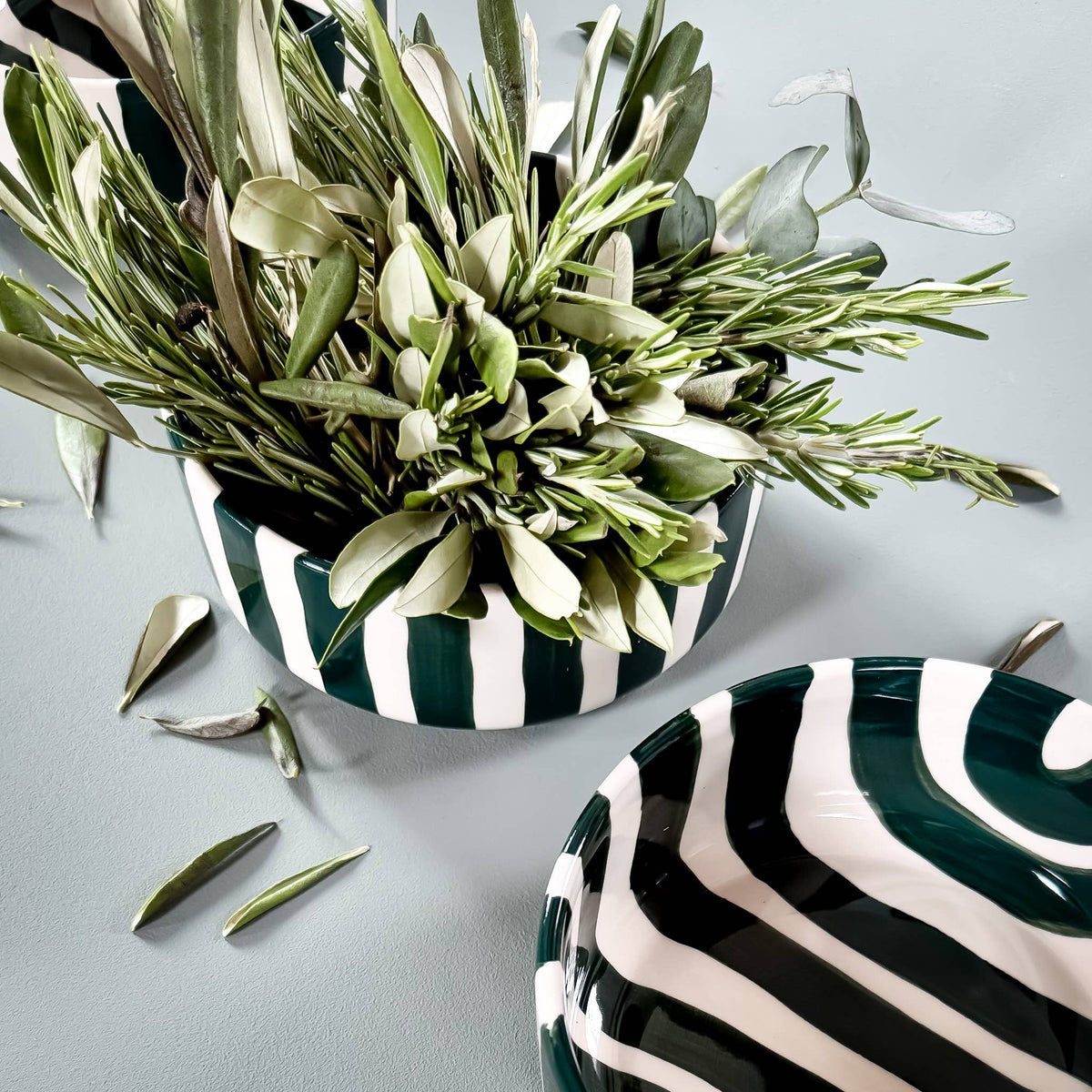 Magazin Minori Schale Stripes - gentle green
