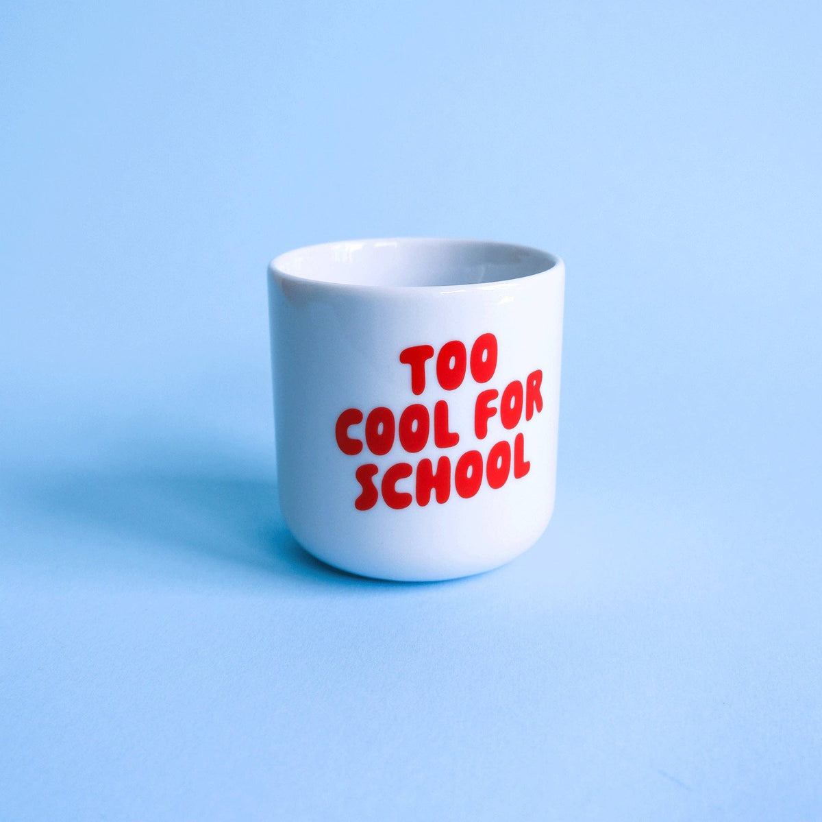 Tinyday "Too cool for school" Becher | rot