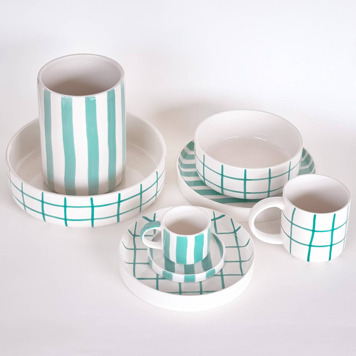 Magazin Minori Schale Stripes amalfi mint