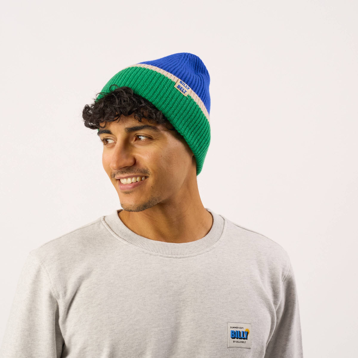 BILLYBELT - Beanie - Blau, Grün und Beige