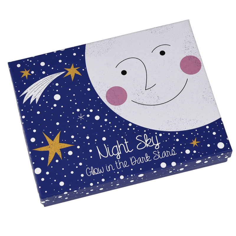 Box mit 30 Glow In The Dark-Sternen