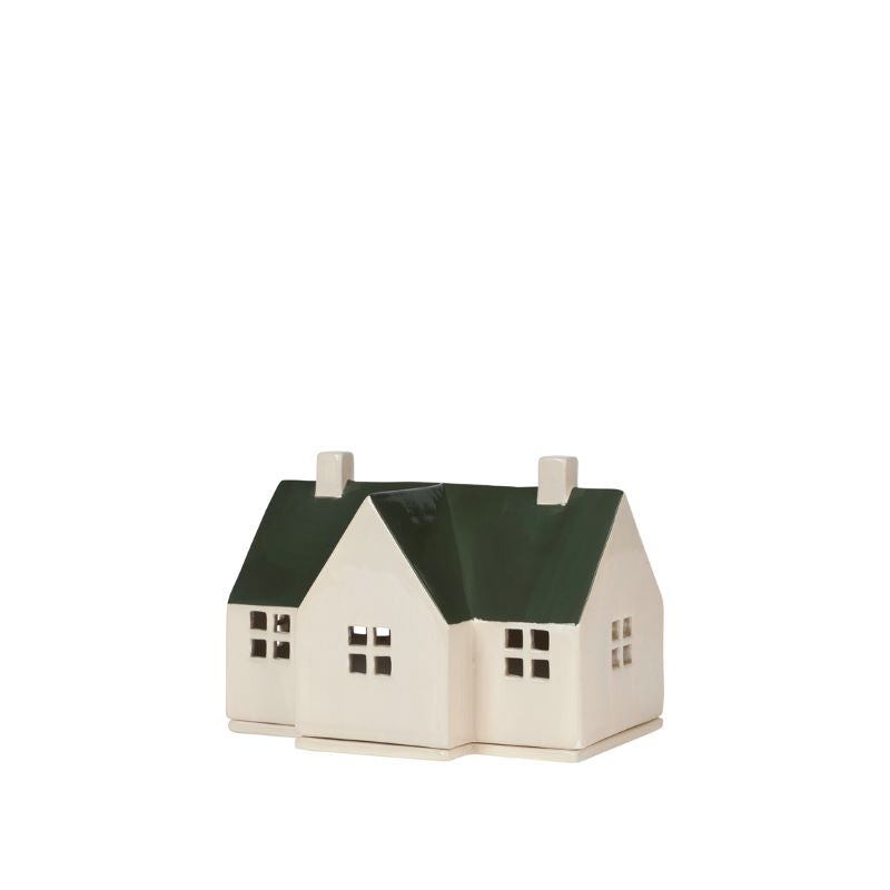 Broste Copenhagen Kerzenhalter für Teelicht 'Bo Leuchtturm - Grape Leaf Green'
