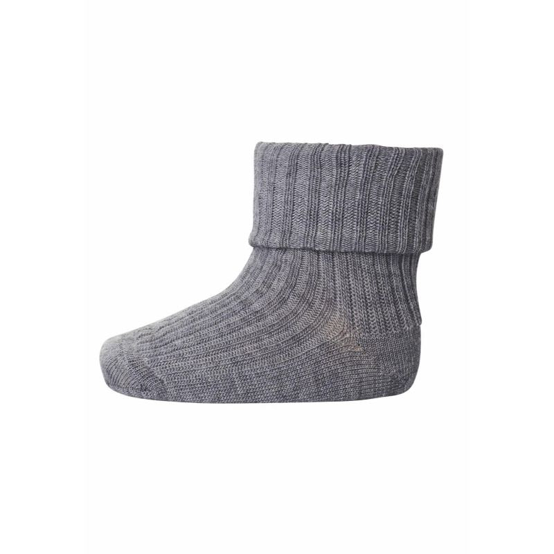 MP Denmark Gerippte Baby Wollsocken - 'Verschiedene Farben'