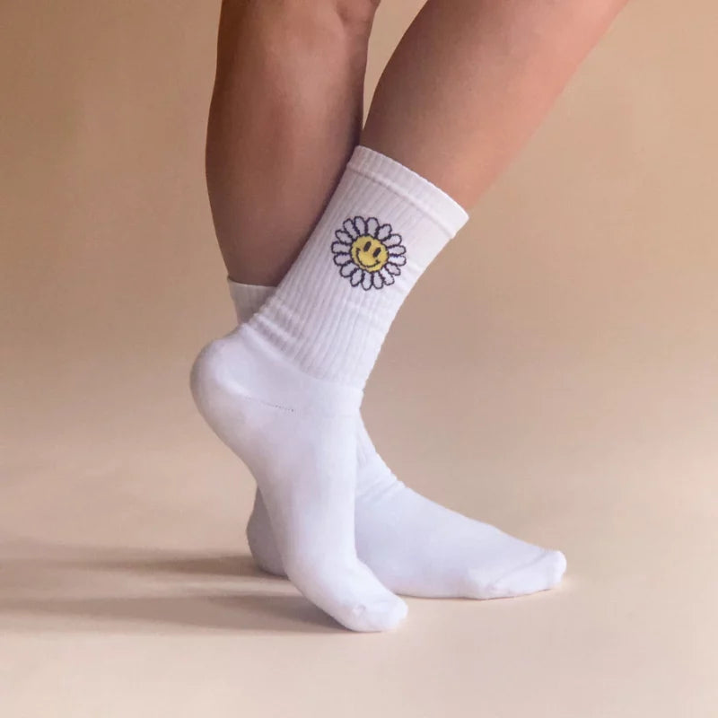 Navucko Socken 'SMILEY/I have no time for bad vibes'