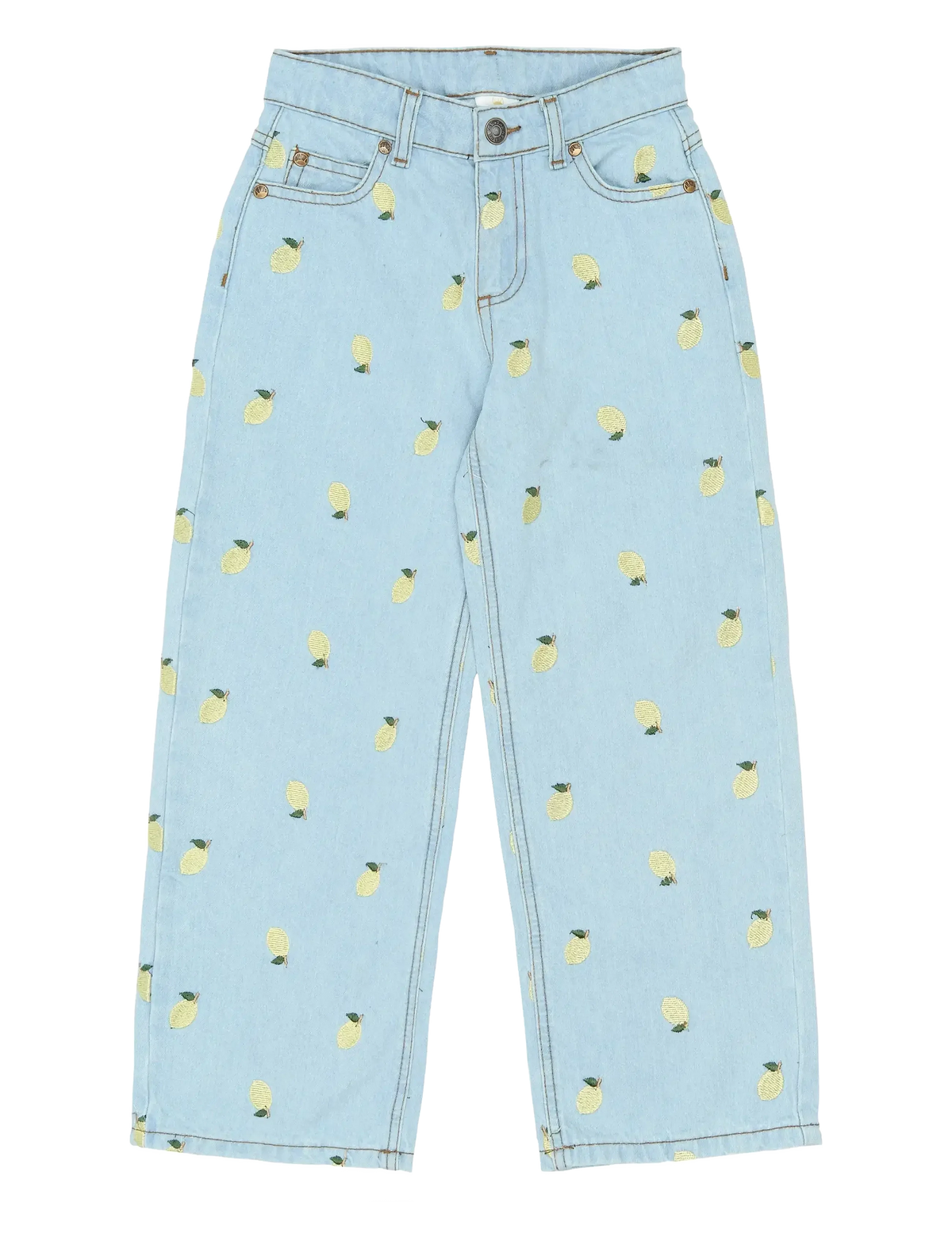 THE NEW TNSia Wide Fit Jeans - Jeans Hose mit Zitronen