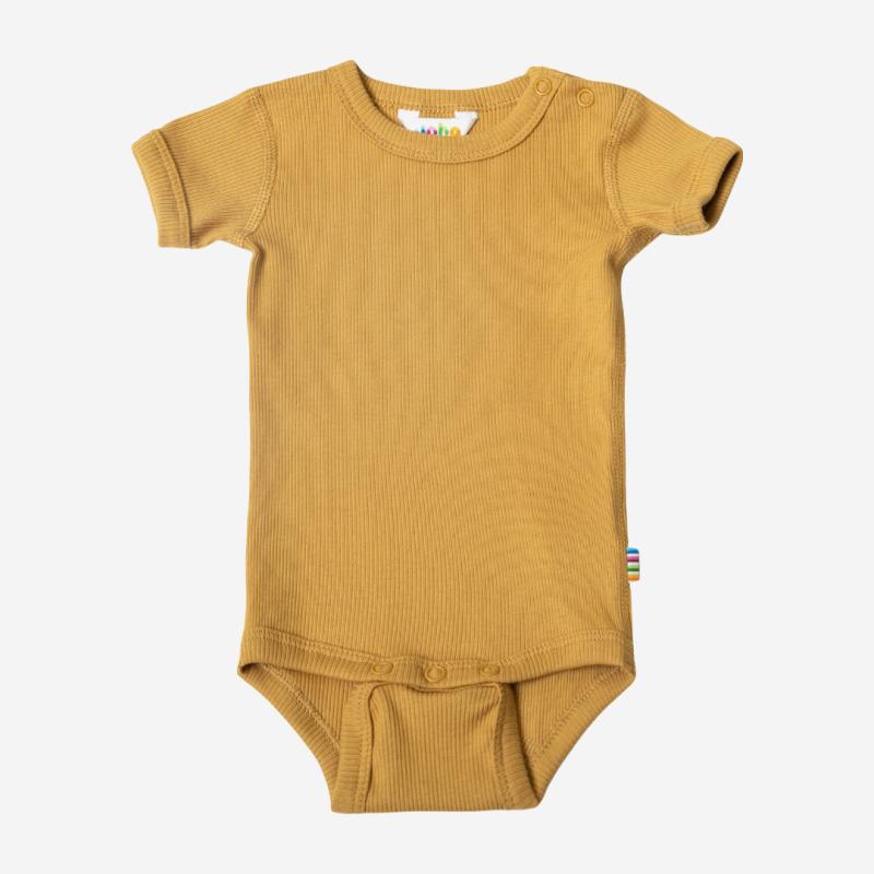 Kurzarm Body BioBaumwolle Joha 'Senf'