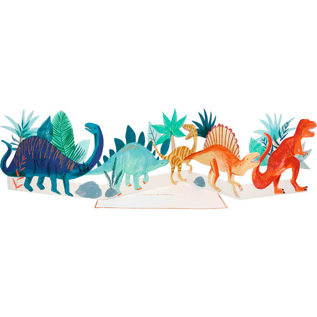 Concertina Karte 'Dinosaur' MeriMeri