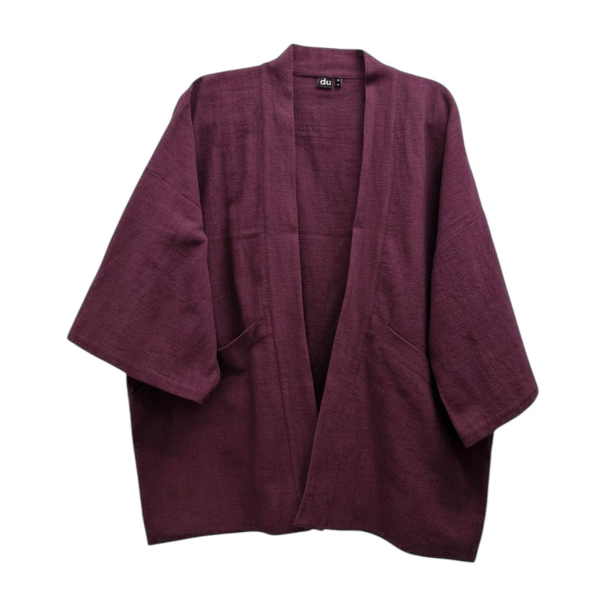 Studio du. Kimono washed Leinen 'bordeaux'