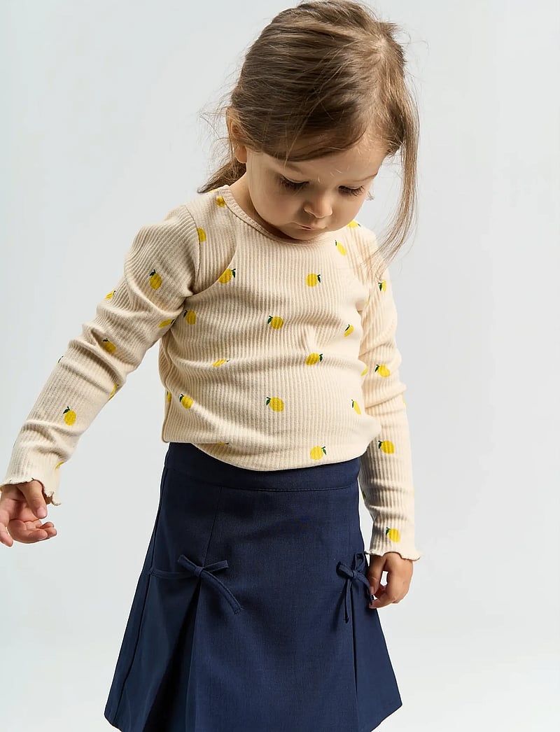 THE NEW TNSBFro L_S Rib Langarmshirt Gardenia