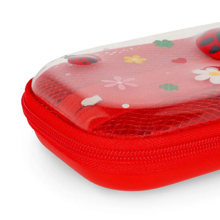 Legami Transparentes Hartschalen-Federmäppchen Ladybug - WonderWow