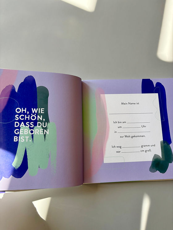 Anna Beddig Babybuch "Hey Baby Willkommen"