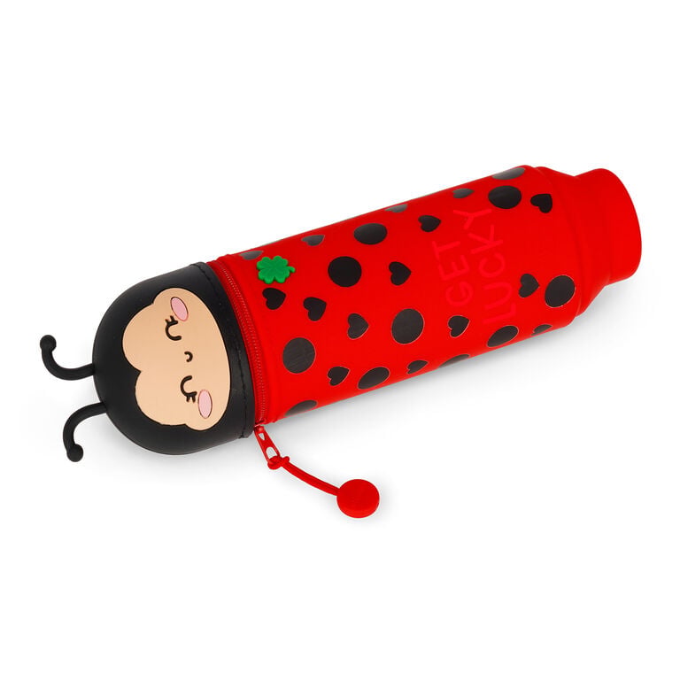 Legami 2-in-1-Federmäppchen aus Silikon Ladybug „Get Lucky“