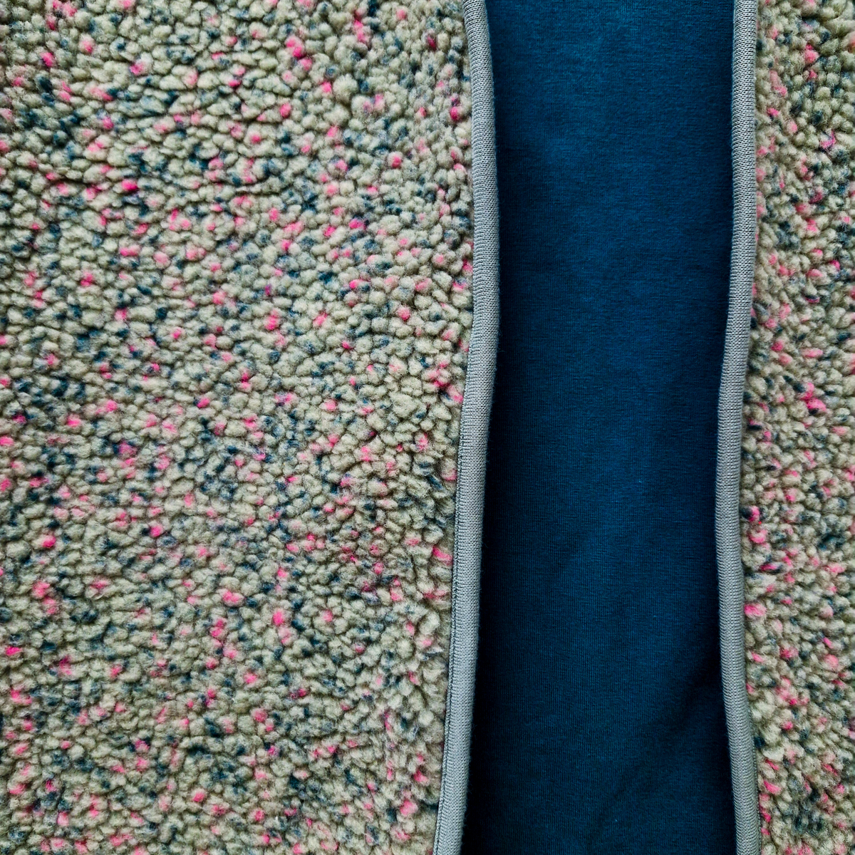 studio du. Teddyweste mint mit Sprenkel