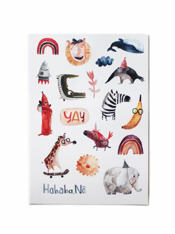 Spülmaschinenfeste Sticker 'Allerlei' Halfbird