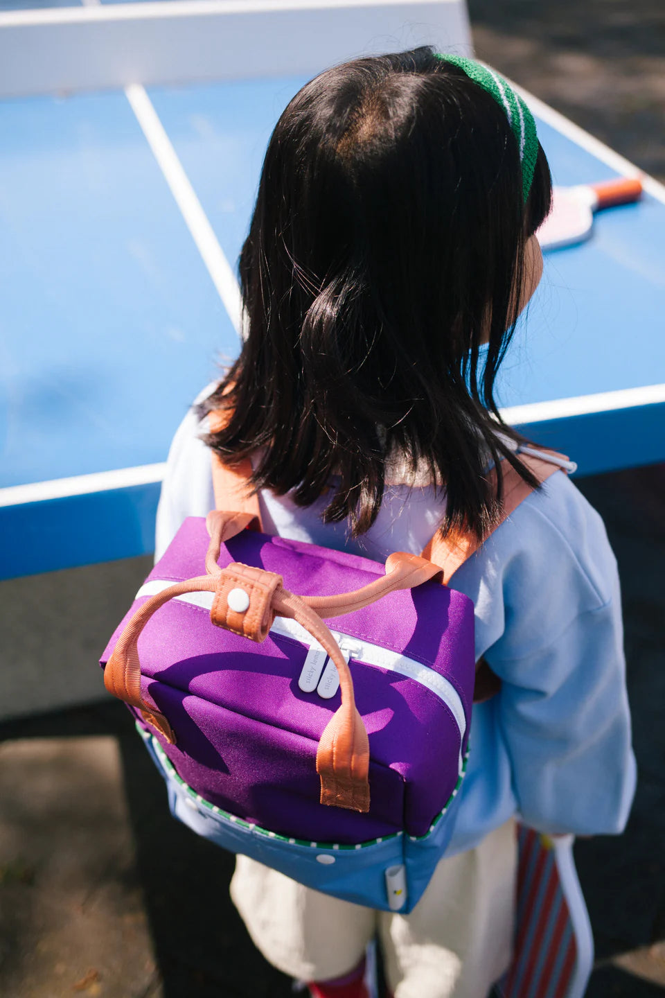 Sticky Lemon Rucksack klein backpack small | better together | colourblocking | purple tights + badminton blue