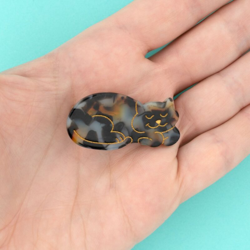 Coucou Suzette Haarclip 'Tortoiseshell Cat'
