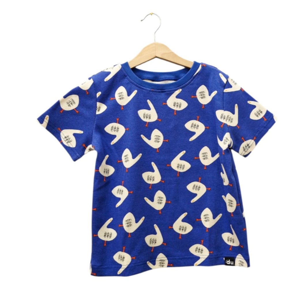 Studio du. T-Shirt 'Gänse blau'