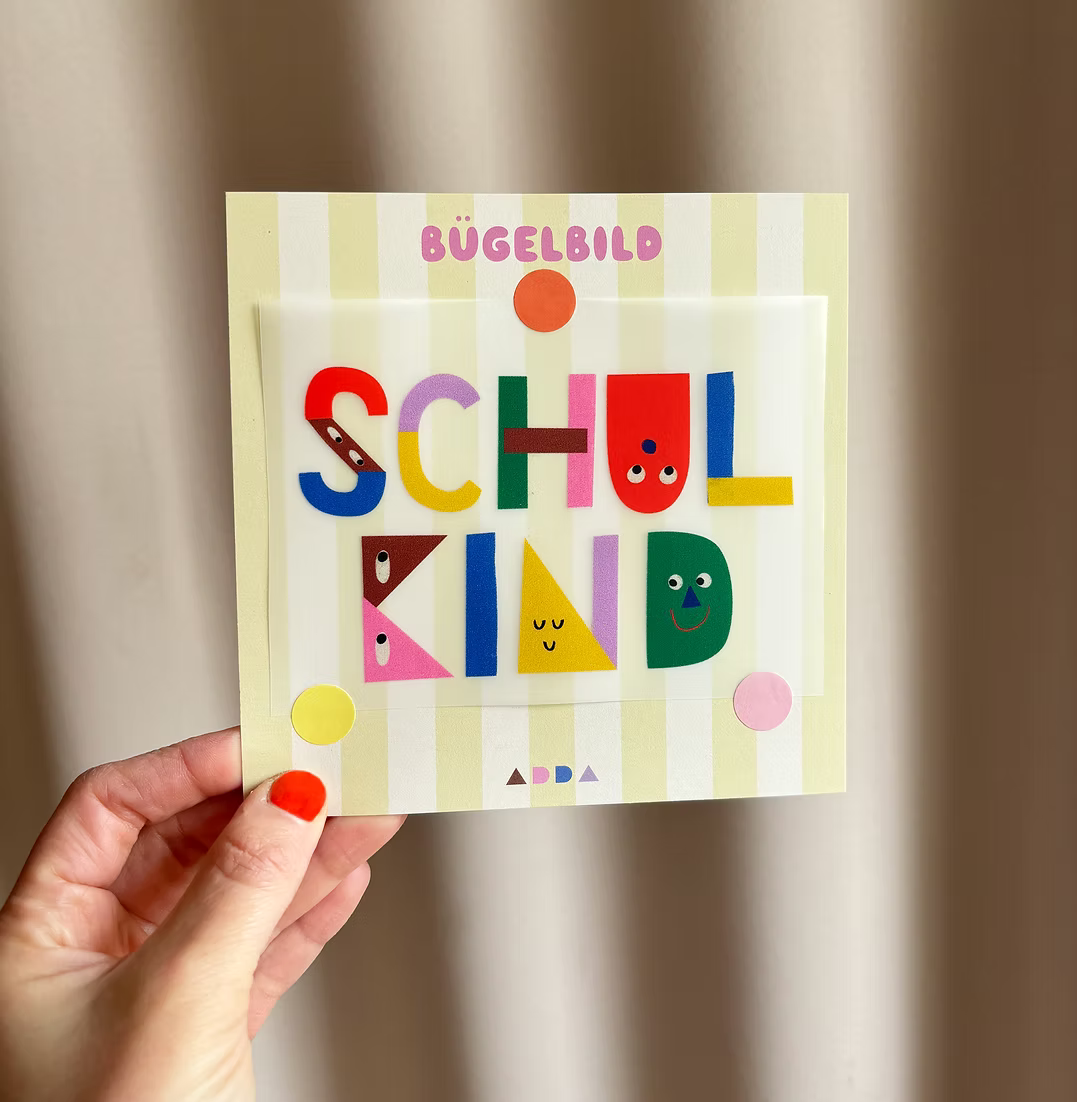 Anna Beddig -Bügelbild "Schulkind"