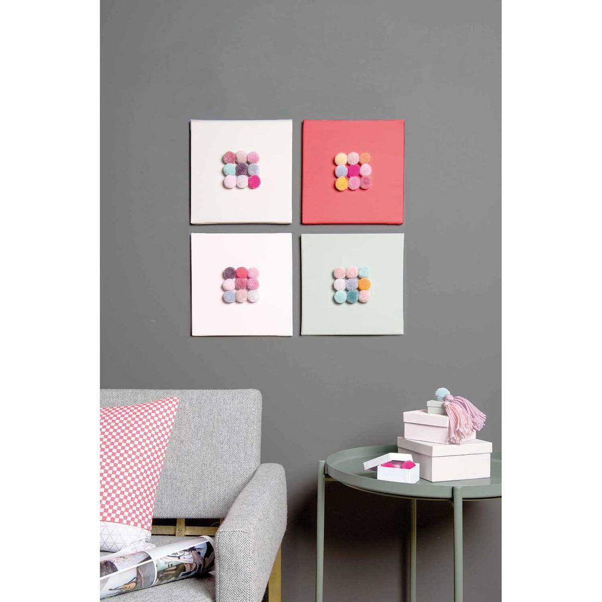Garn Pompons 'Jolly Pastell' Rico Design