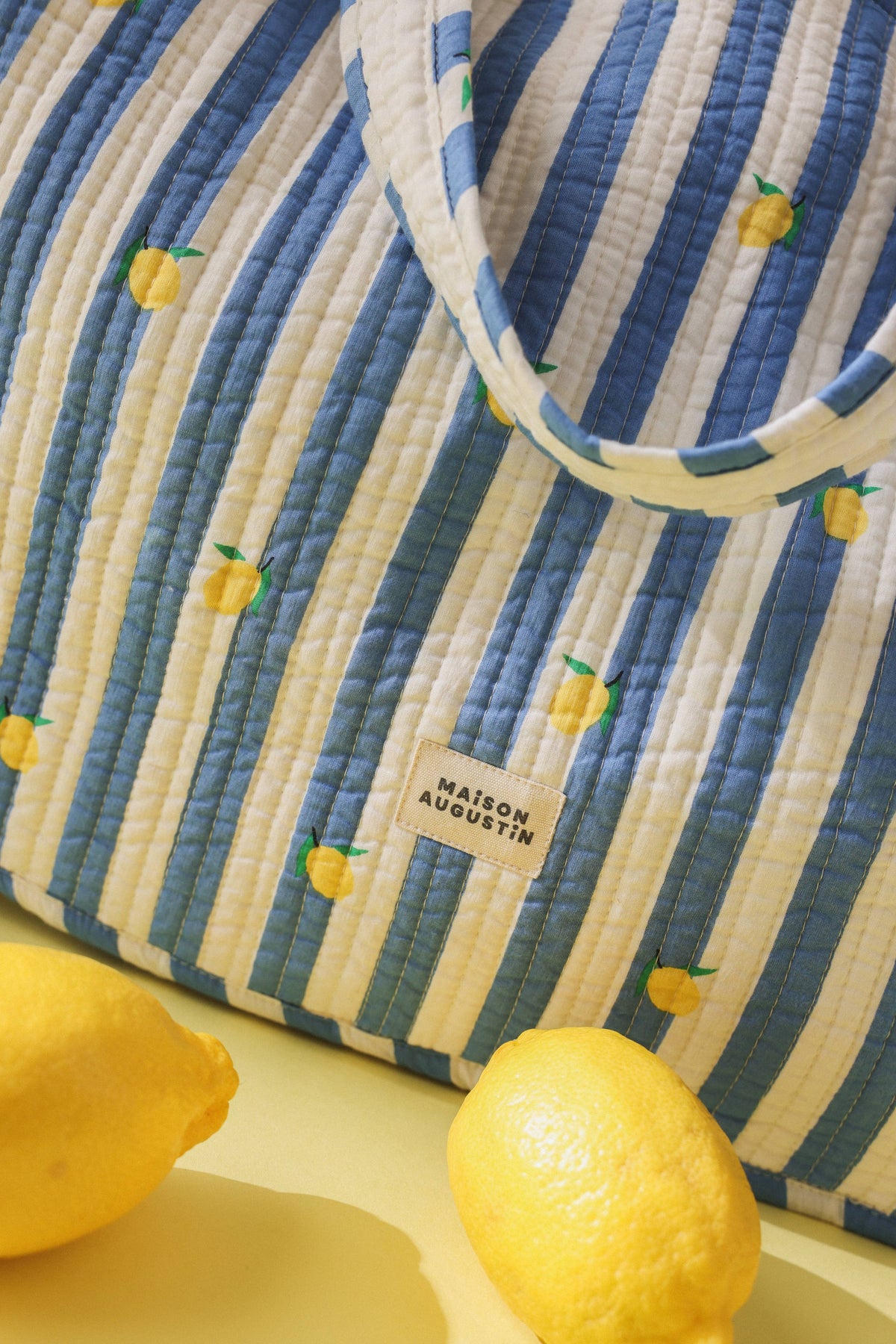 Maison Augustin - Shopper Lemon blau