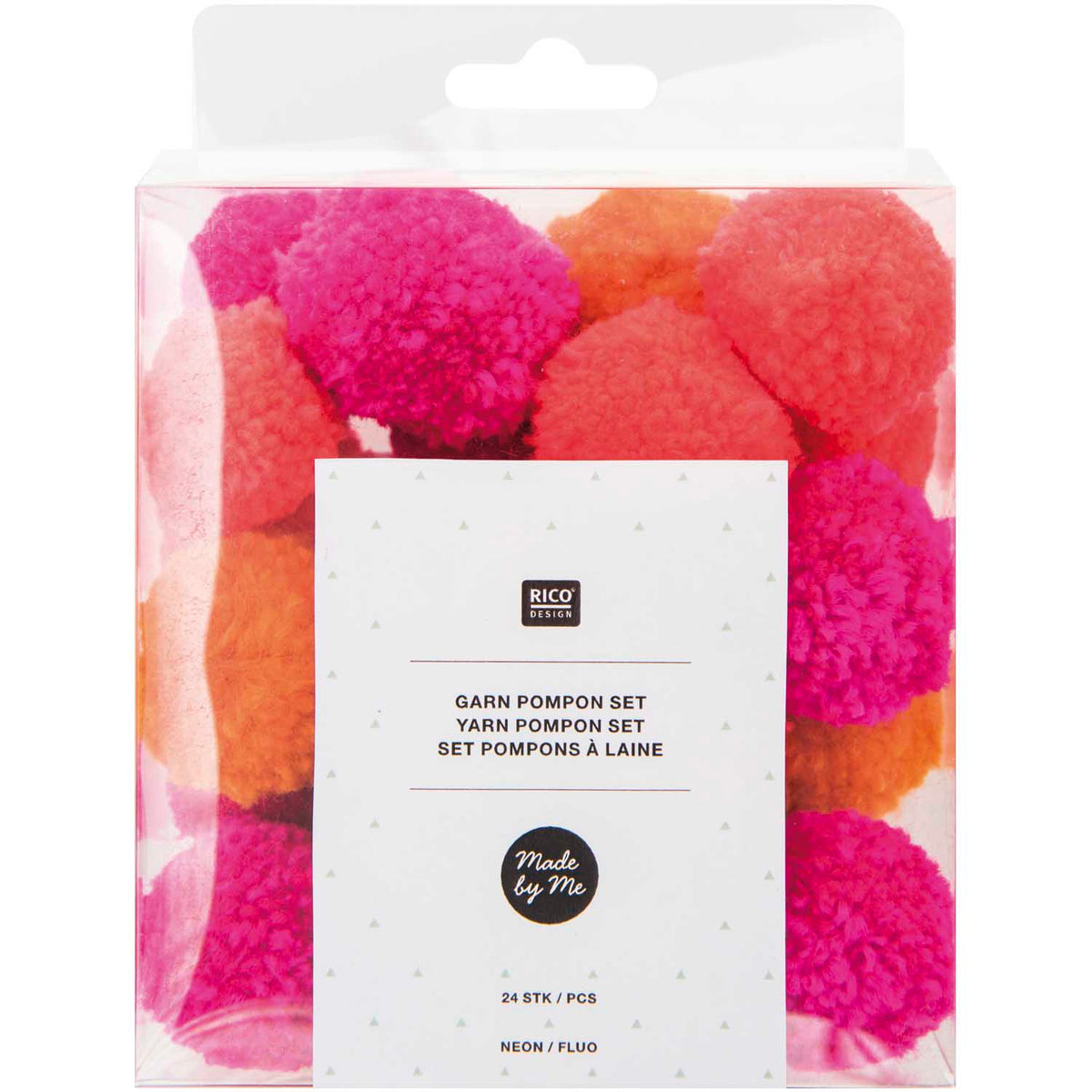Garn Pompons 'Neon Mix'