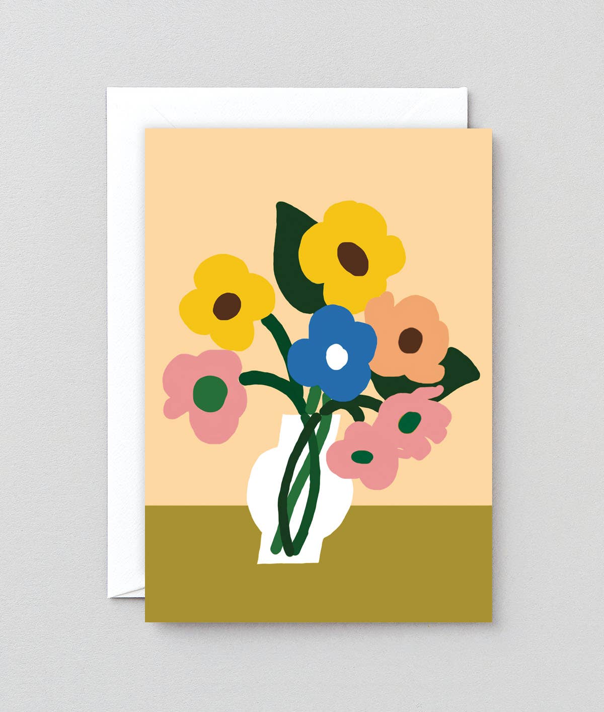 Wrap "Blumen in Vase" Grußkarte