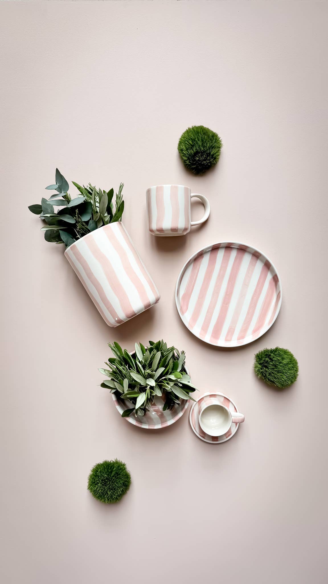 Magazin Minori Vase Stripes - incanto rose