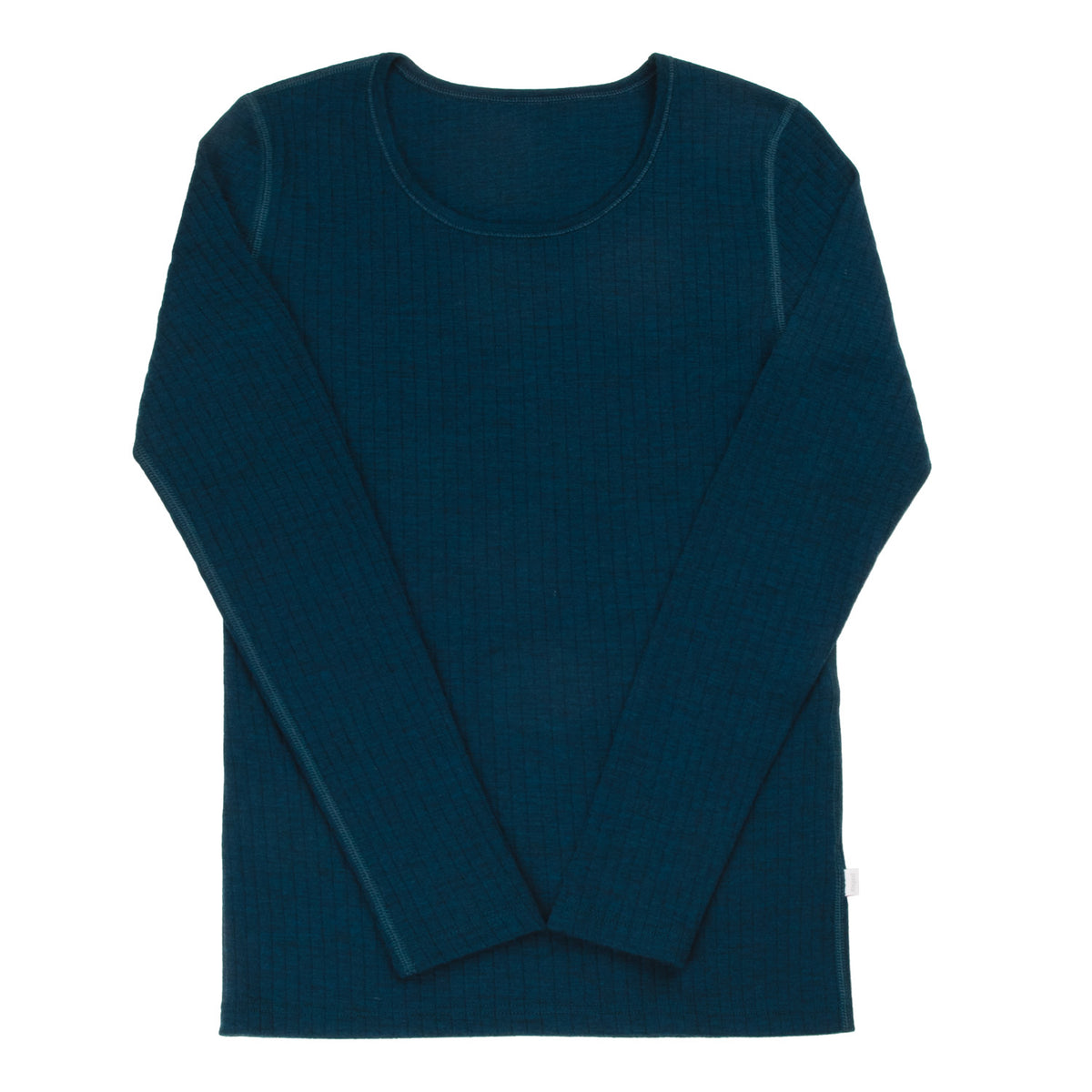 JOHA Merinowolle Longsleeve für Erwachsene 'dunkel türkis'