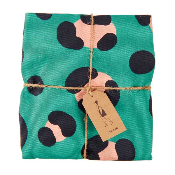 Canvas Shopper 'Acid leo, petrol' Rico Design