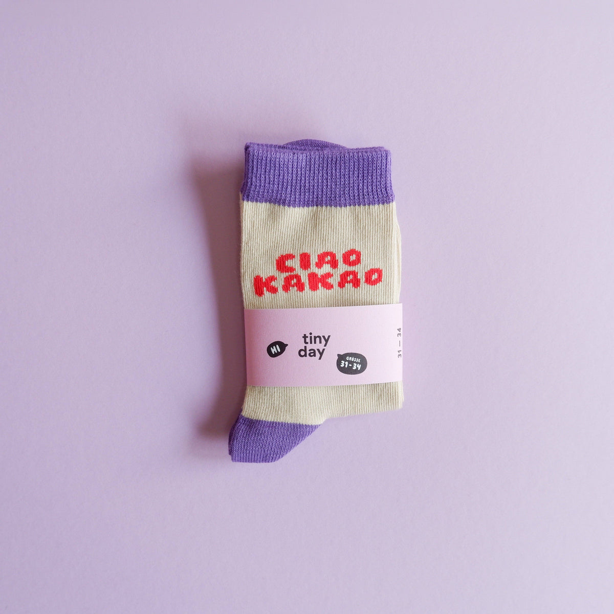 Tinyday Ciao Kakao-Socken Lila